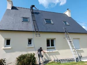 Bruno 29 s’occupe de vos projets de ravalement de façade de pignon et de murets de votre habitation sur Quimper, Concarneau.